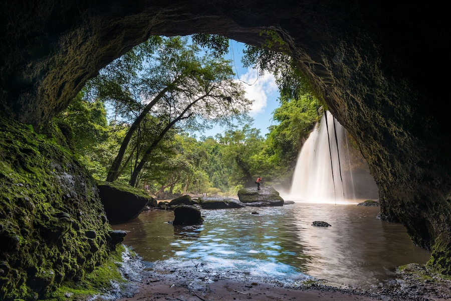 Cave Heo Suwat in Khao Yai National Park in Thailand.