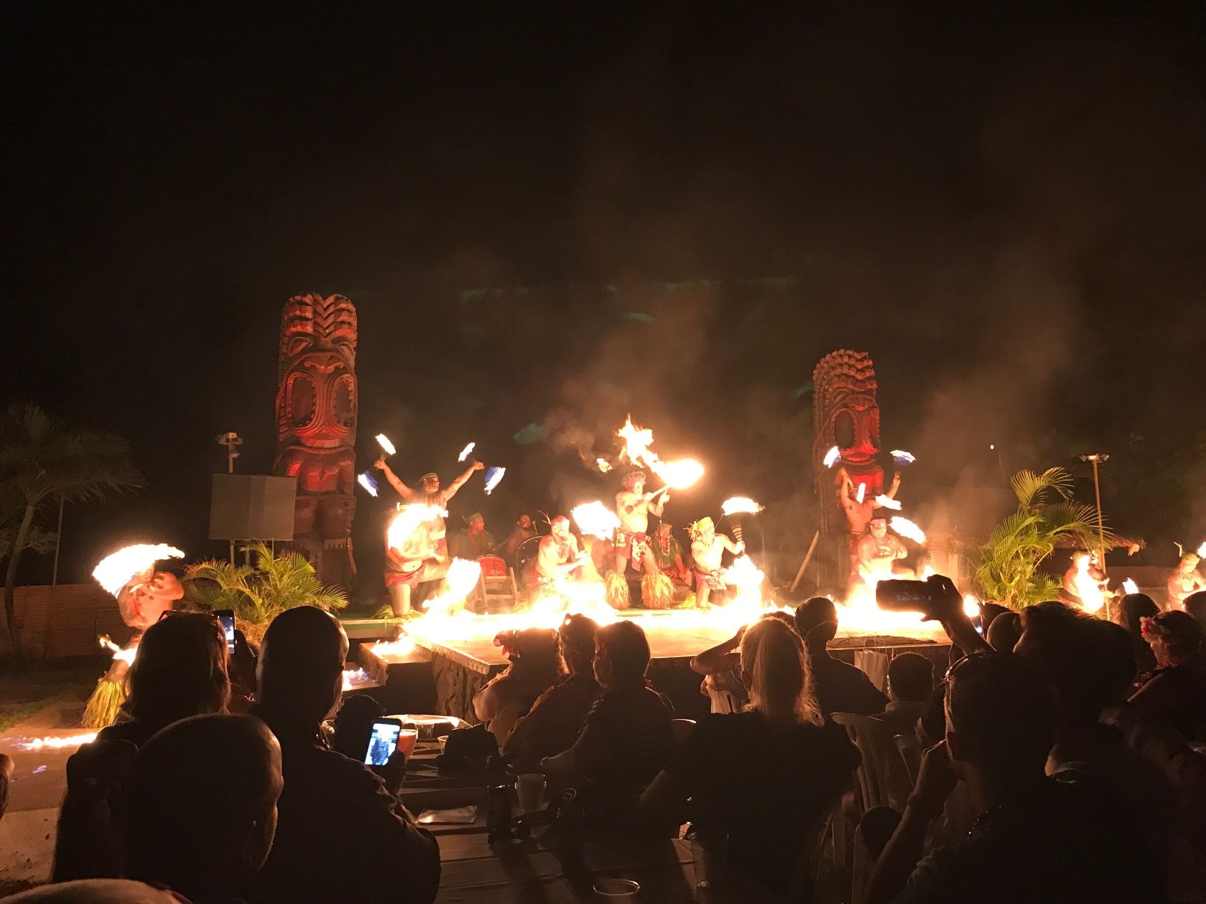 Chief's luau is THE luau to attend on Oahu.  Authentic experience- activities include headband making, spear throwing and trying to make fire from wood.  The dinner is great and the performance is AMAZING. We upgraded to premium which got us in first and real flower leis.  Not to be missed.  #LifeatExpedia