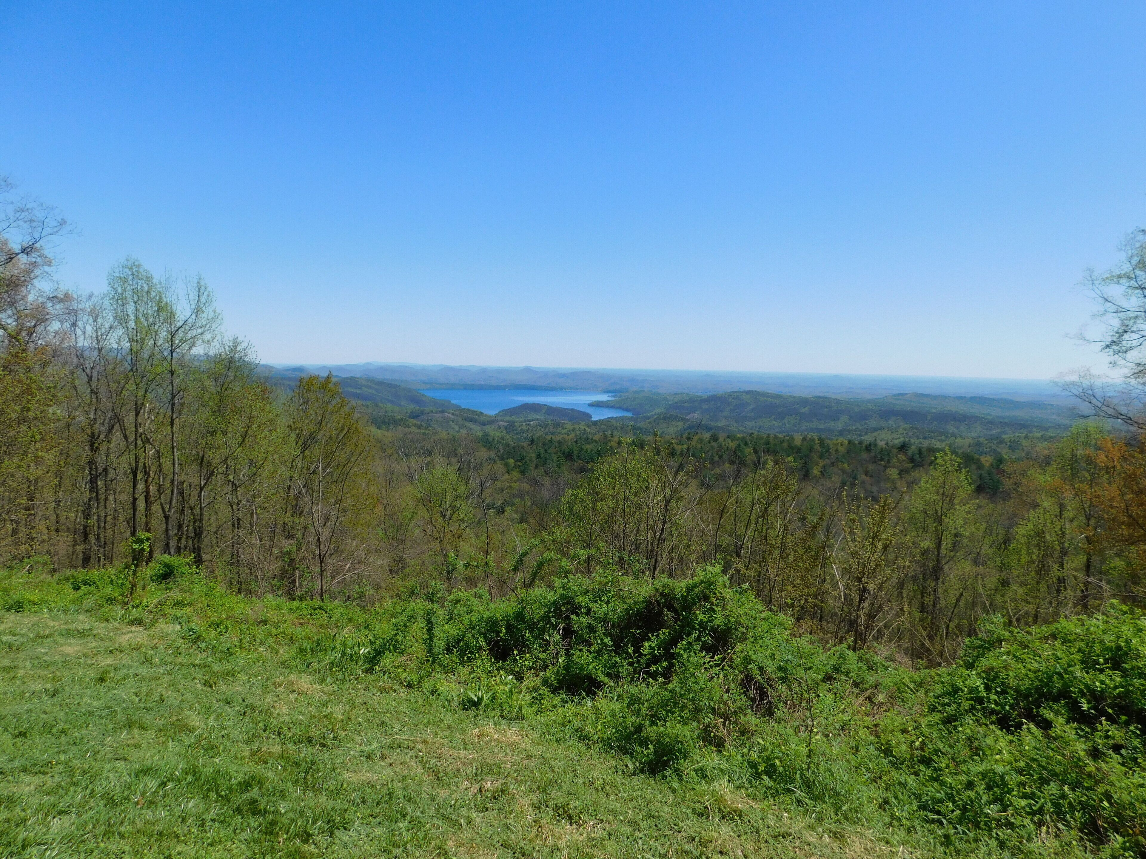 This is an over look of Lake Jocassee at Devil's Fork State Park in South Carolina USA
