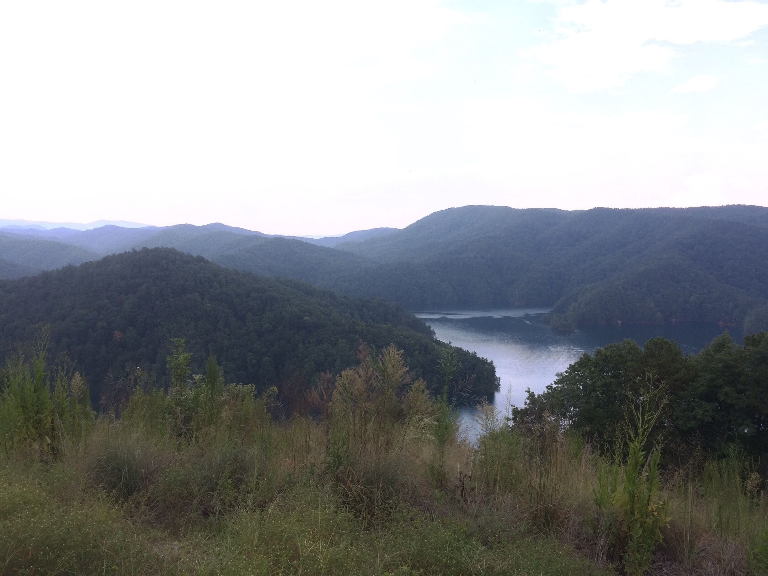This is a view of Lake Jocassee from the Bad Creek/White Water Falls section (there's upper and lower--both are fun!)