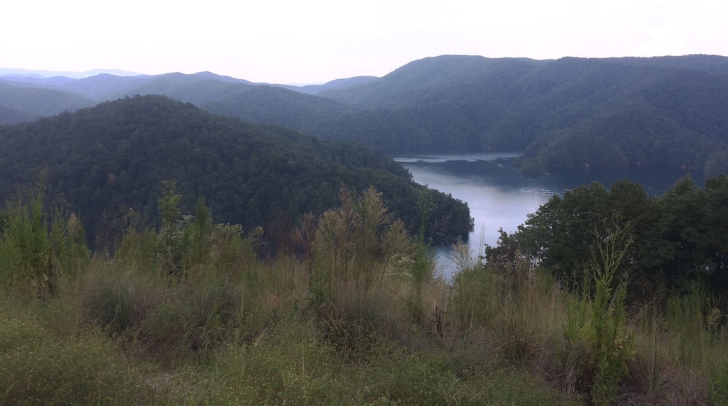 This is a view of Lake Jocassee from the Bad Creek/White Water Falls section (there's upper and lower--both are fun!)