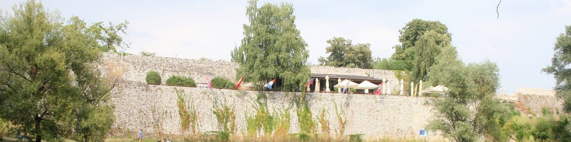 Traditional Banja Luka boat at the river Vrbas