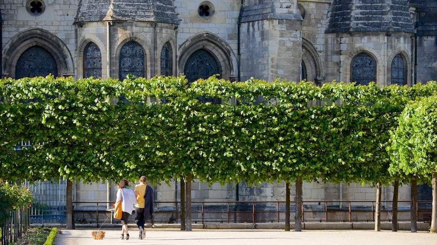 Bourges featuring a park as well as a couple