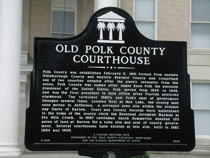 Old Polk County Courthouse.