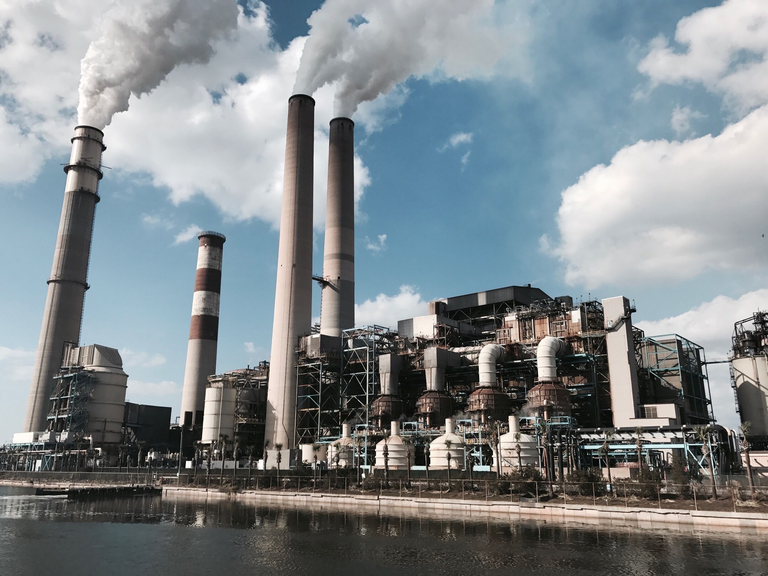 A good spot if you want to see Manatees in the water and pollution in the air!