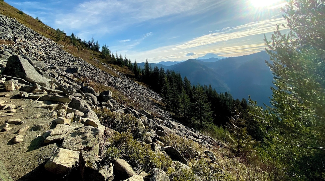 Decently steep, rocky climb, but worth it.