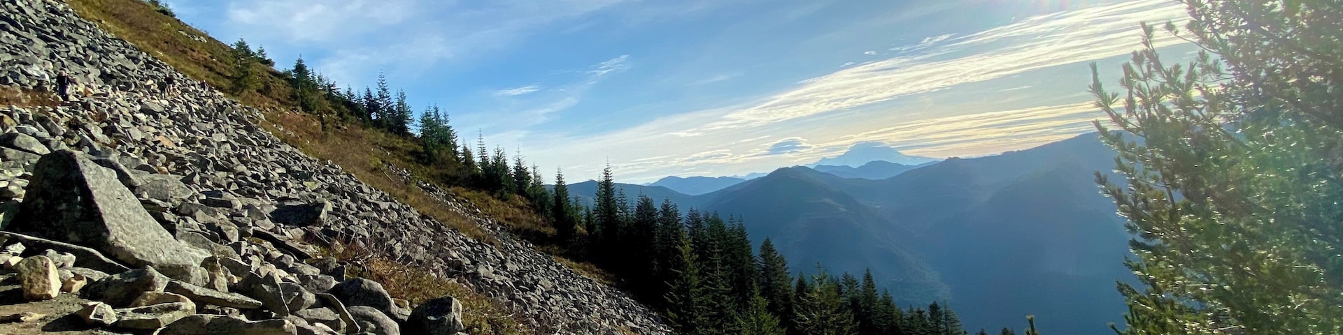 Decently steep, rocky climb, but worth it.