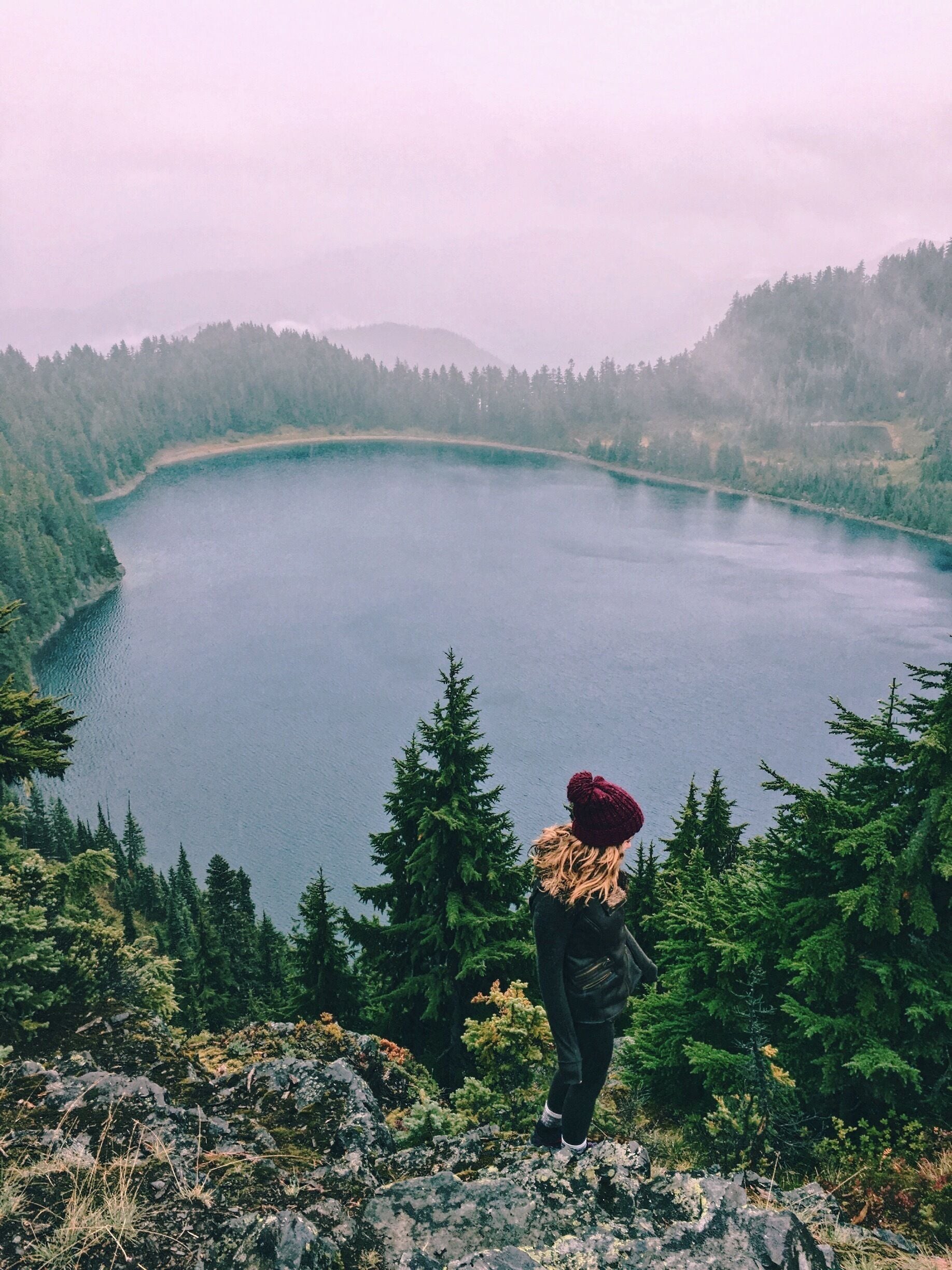 Rain or shine, this hike is wonderful. Watch out for treacherous potholes on the way to the trailhead. #green #pacificnorthwest    