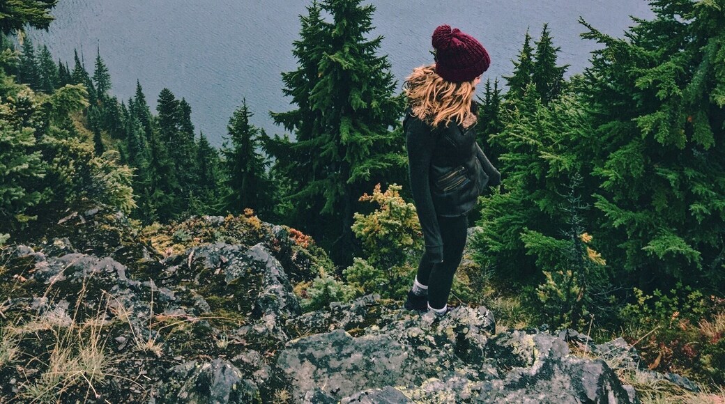 Rain or shine, this hike is wonderful. Watch out for treacherous potholes on the way to the trailhead. #green #pacificnorthwest