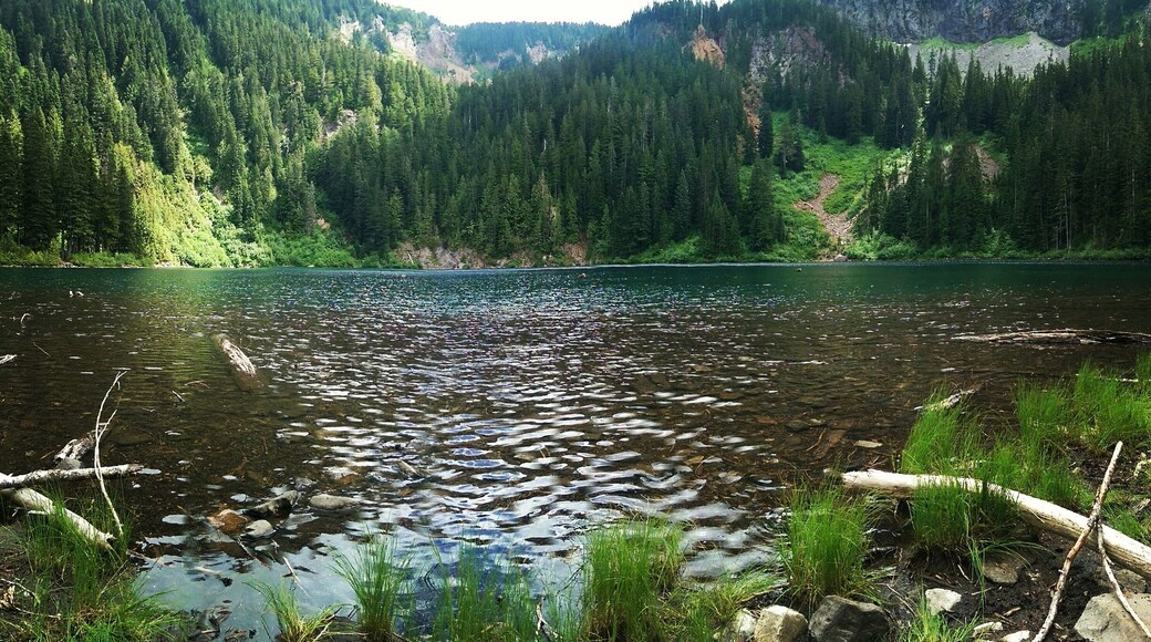 Nice trail and lake at the end. 7.5 miles roundtrip. Be ready for bugs on the way though when the weather is warm. #LifeAtExpedia