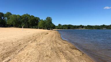 The Beach at Lake Ronkonkoma County Park on Long Island, NY