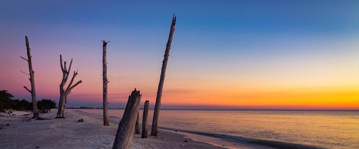 Sunset at Lovers Key State Park. #beachtips #BVSblue