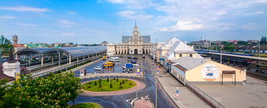 Train Station Brest City of Belarus