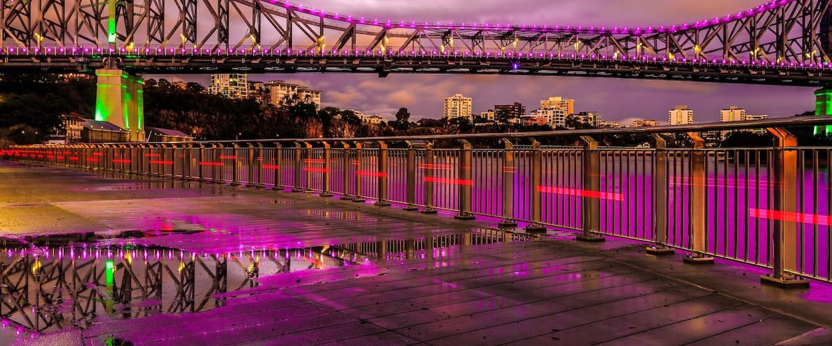 Brisbane is about to welcome her Storm season. Last night was a brief but heavy downpour that blew quickly across the city. Leaving water puddles and reflections, Brisbane is always full of good looks. #stunningstructures