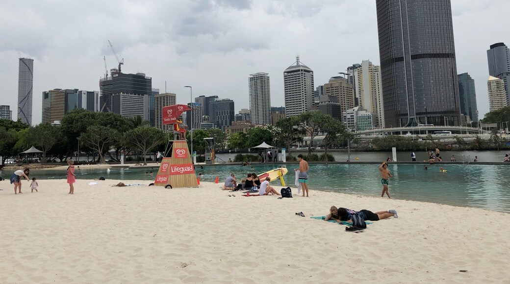 Street Beach, inner-city man-made beach, only in Brisbane