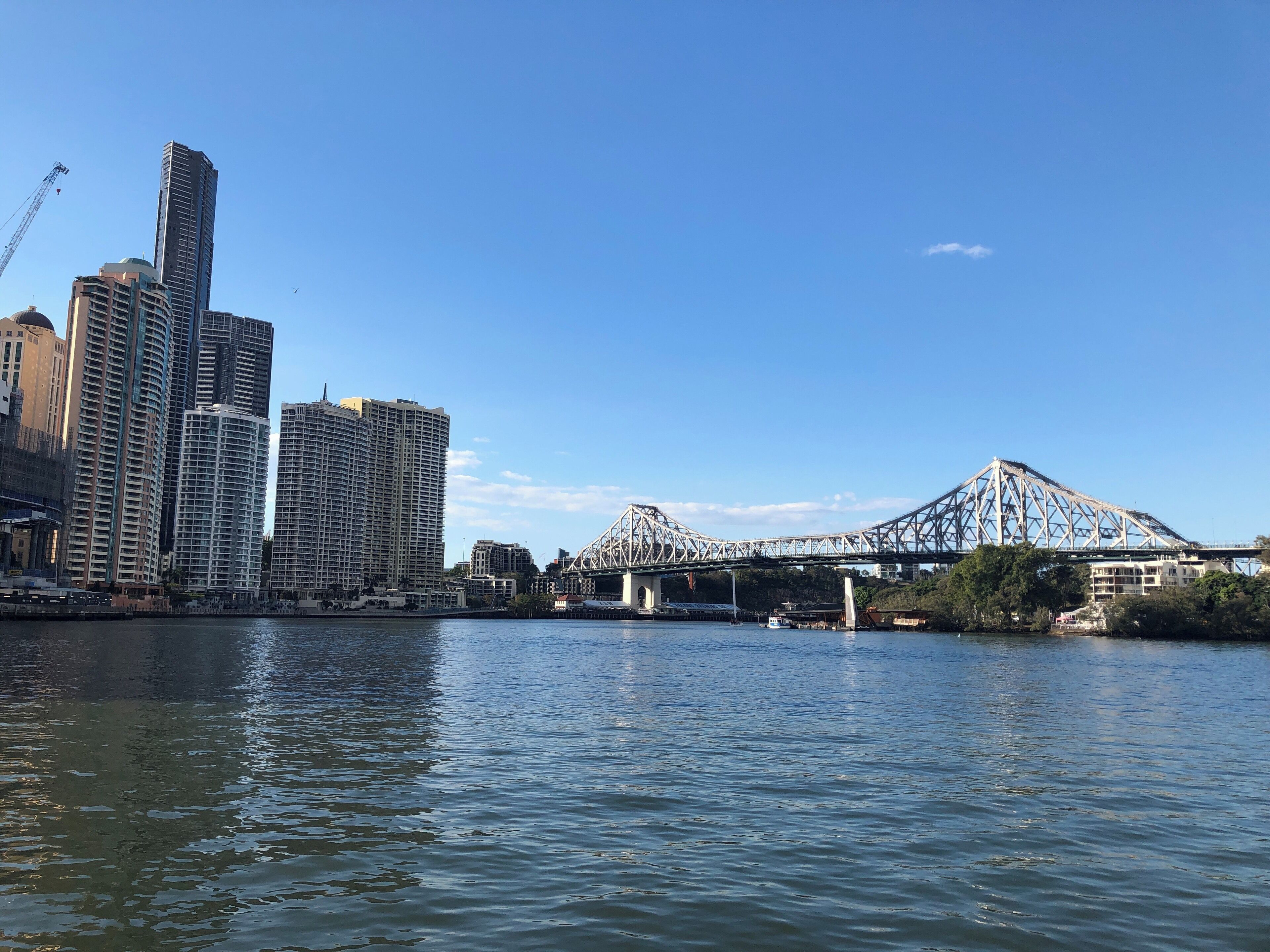 Story bridge and city