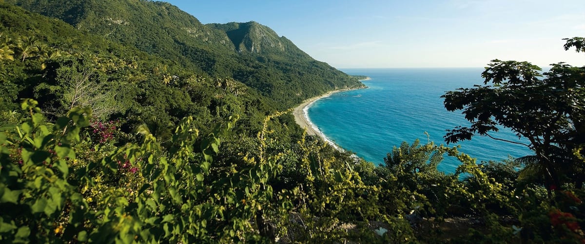 Barahona featuring mountains, general coastal views and landscape views