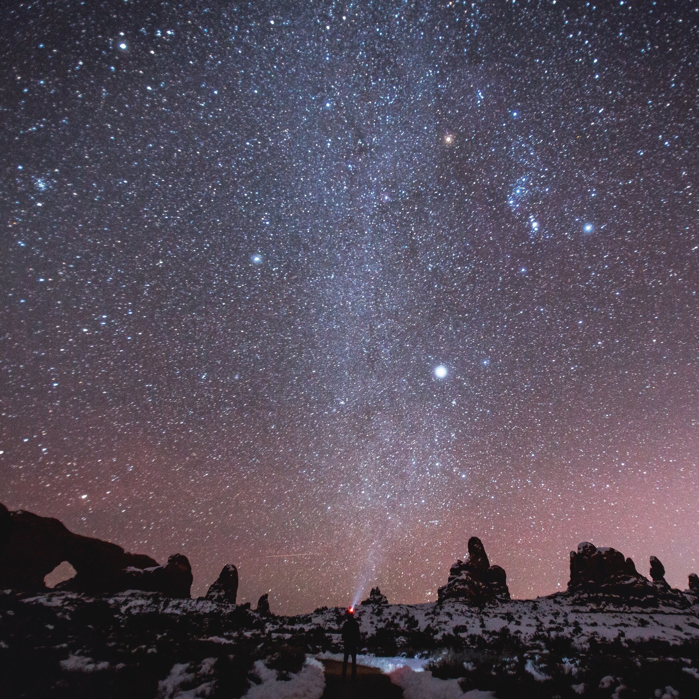Just another billion star hotel out at Arches National Park