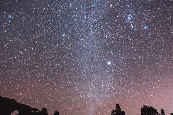 Just another billion star hotel out at Arches National Park