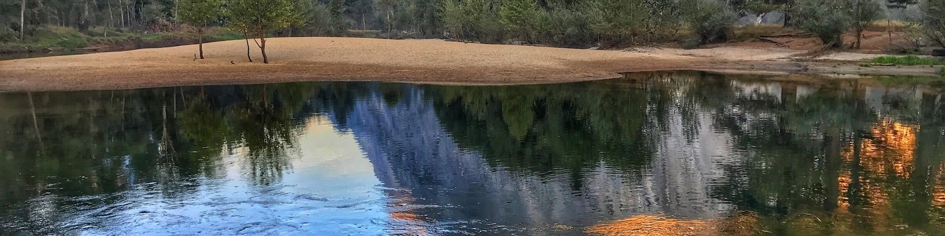 Reflections at sunrise in Yosemite National Park.
#takeahike
