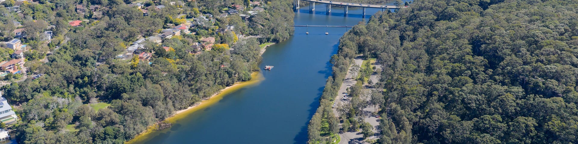 The Sydney suburb of East Roseville , Roseville bridge and Middle harbour creek