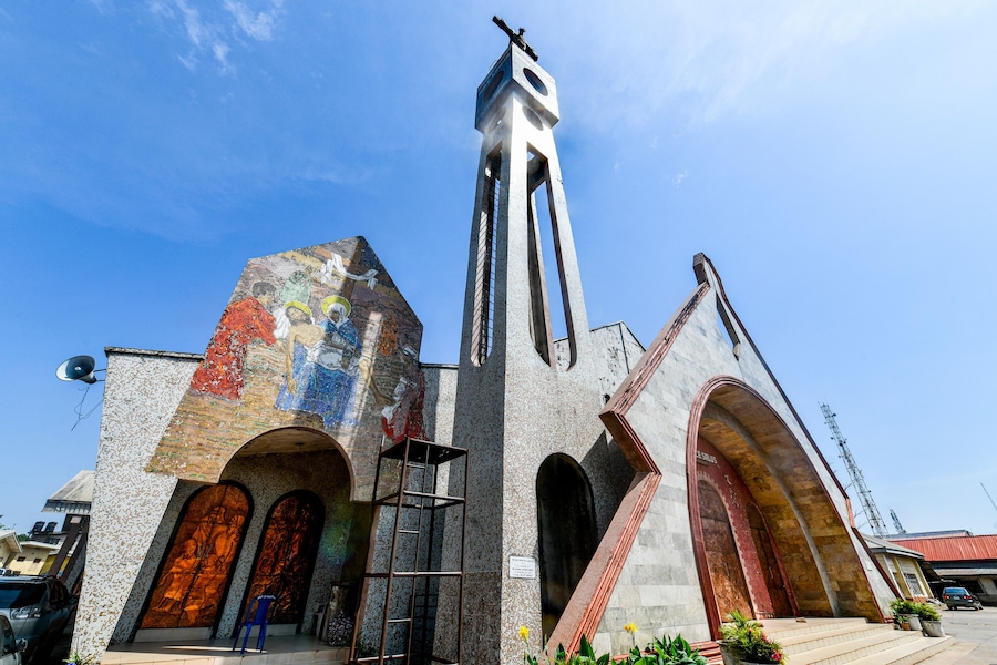 Holy Cross Cathedral, Benin City, Nigeria, West Africa, Africa