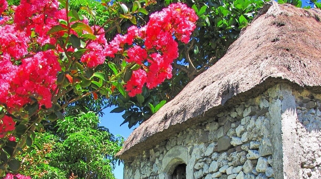 A traditional Ivatan stone house. It is made of thick limestone walls to withstand strong winds. #Batanes #Philippines