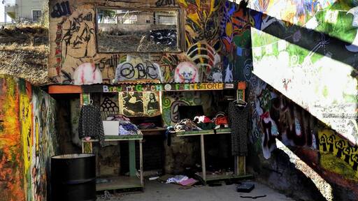 The Brewery Gulch Free Store is a place for the people of Bisbee, Arizona, to leave unwanted but useful items for others to take freely. (January 2016)