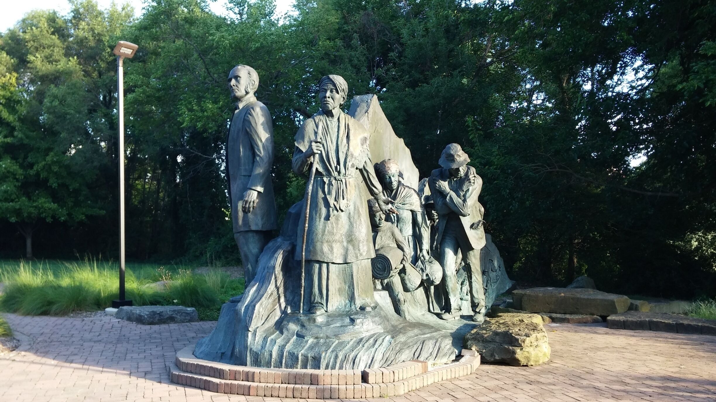 This sculpture commemorating the Underground Railroad was gorgeous and powerful. Worth a visit. 