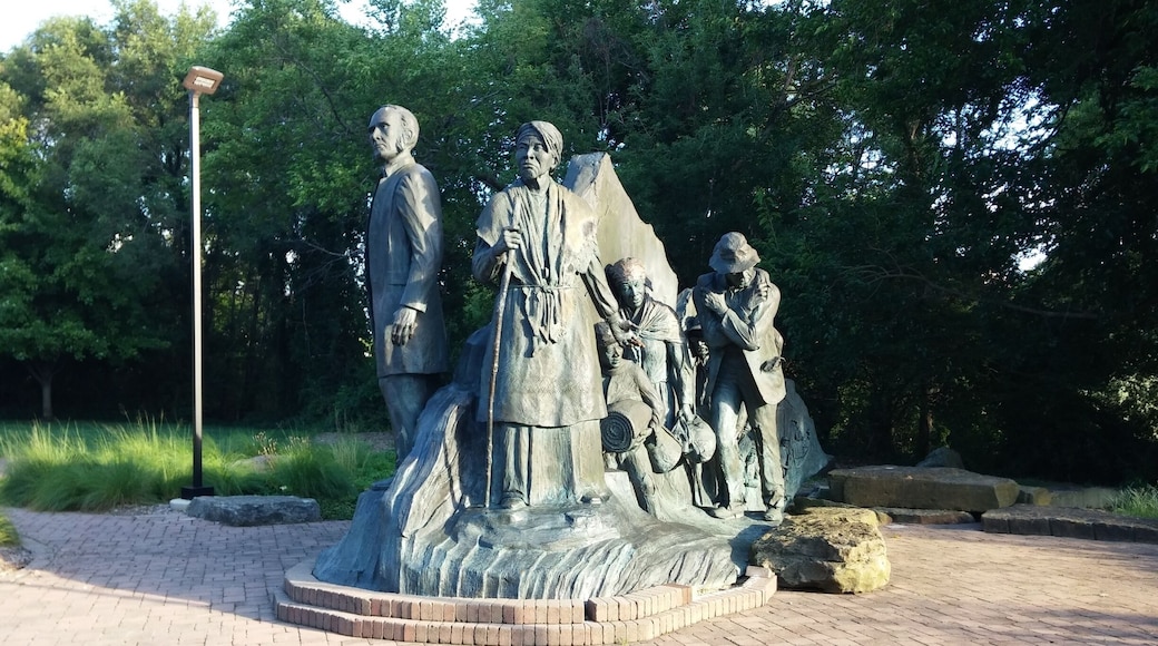 This sculpture commemorating the Underground Railroad was gorgeous and powerful. Worth a visit.