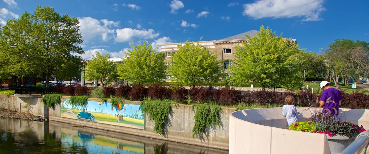 Battle Creek montrant art en plein air, riviĂšre ou ruisseau et vues
