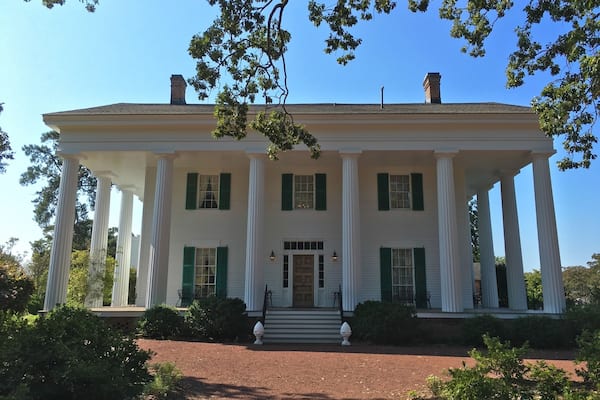 In the 1830s, Barrington King and his father, Roswell King, co-founded the colony which became Roswell, Georgia. In 1839 on the highest point, overlooking the town, Barrington built a magnificent home for his family which today is recognized as one of the best examples of Greek Revival architecture in the United States.