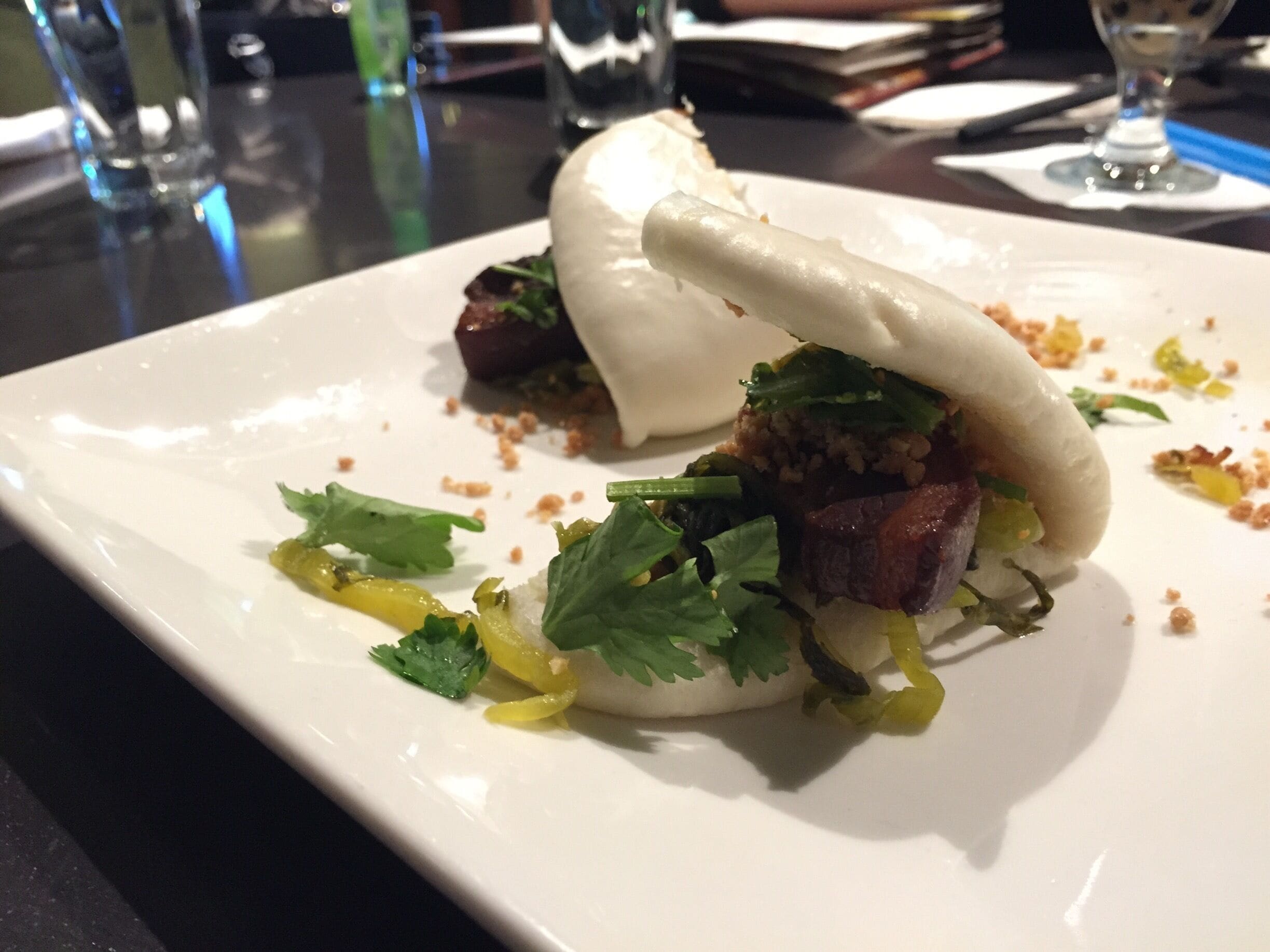 This is the pork belly burger, which I actually didn't eat...but heard was delicious! Facing East is basically the best Taiwanese/Chinese restaurant I've eaten at in Seattle. It's a definitely must-go! It can get pretty busy but not crazily so since it's a ways away from downtown. 