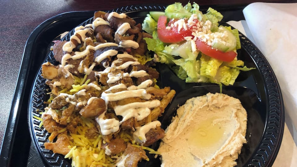 Very good food. Good hospitality. Authentic cusine. Prices are not beyond 13.00 serves lamb beef and chicken.