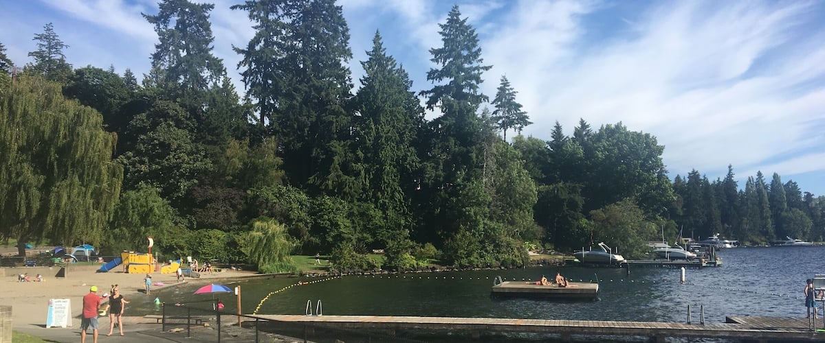 A beautiful little beach not far from Bellevue
