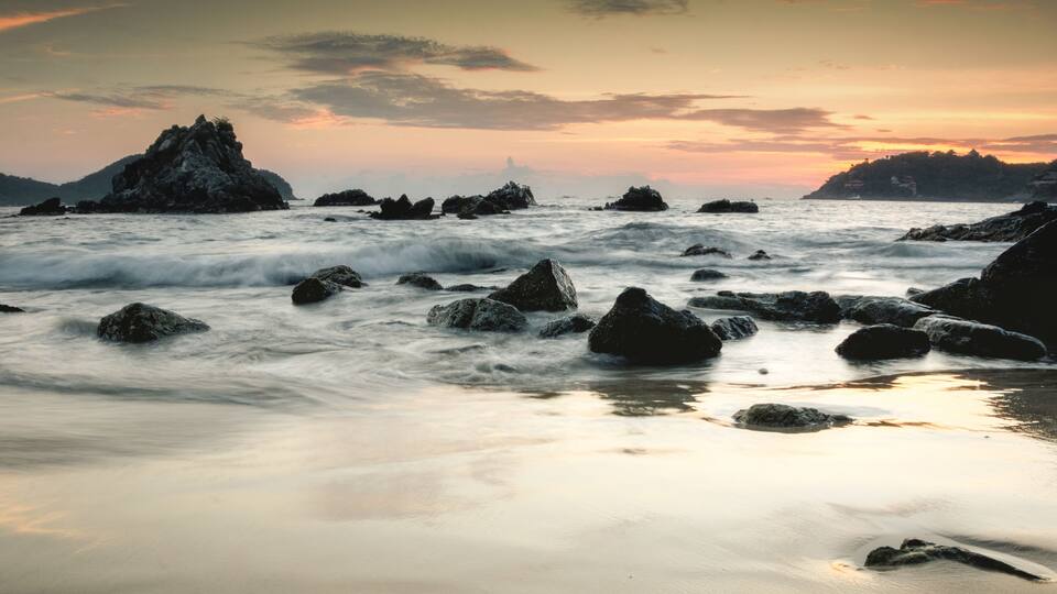 The beautiful beach of Zihuatanejo, Ixtapa, Mexico