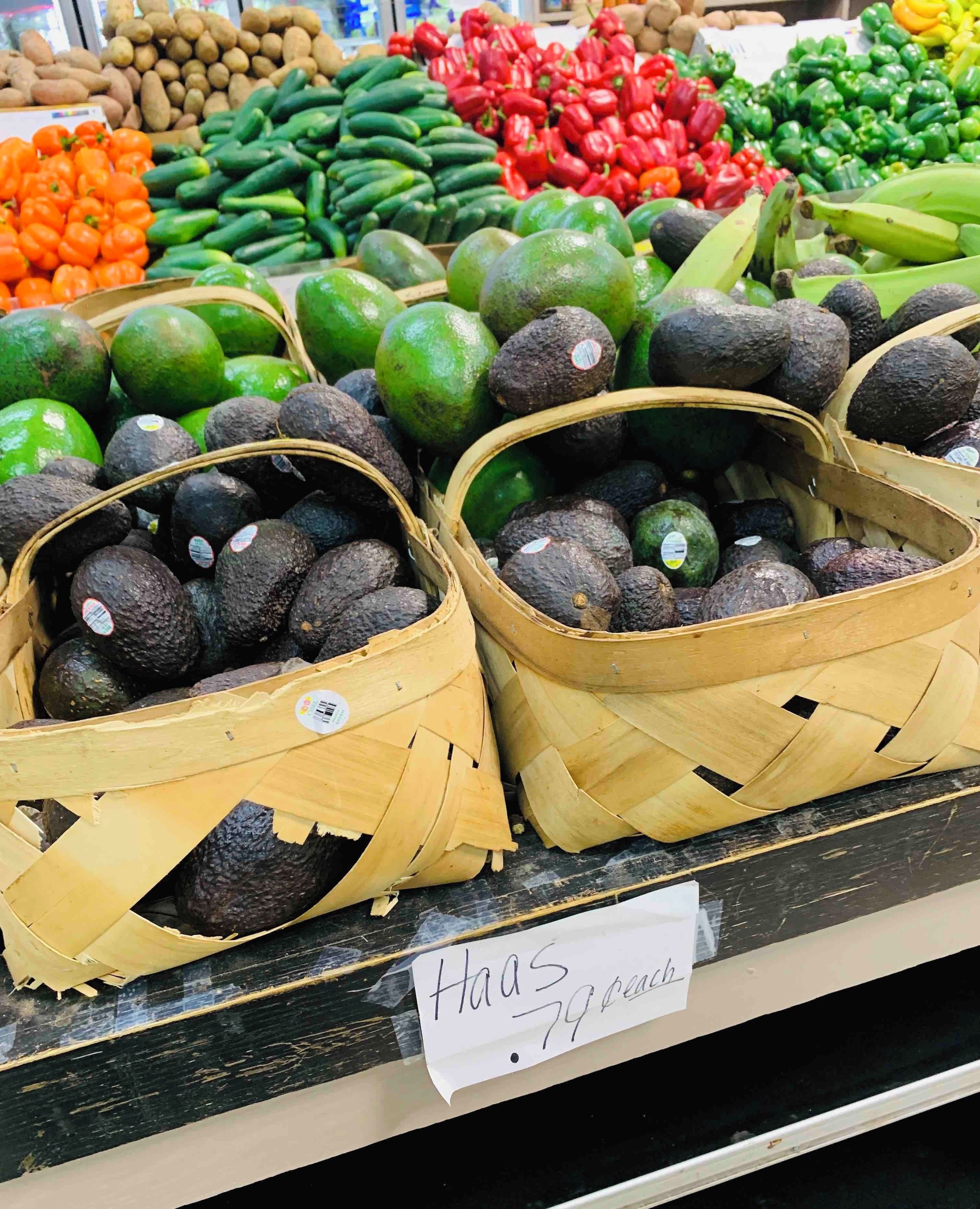 Haas at local farmers market.