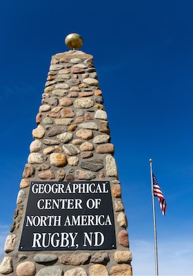Geographical Center of North America in Rugby, North Dakota, USA.