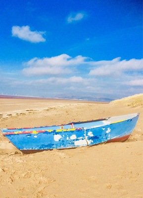 Stunning small old wooden boat .....Shop wrecked!!