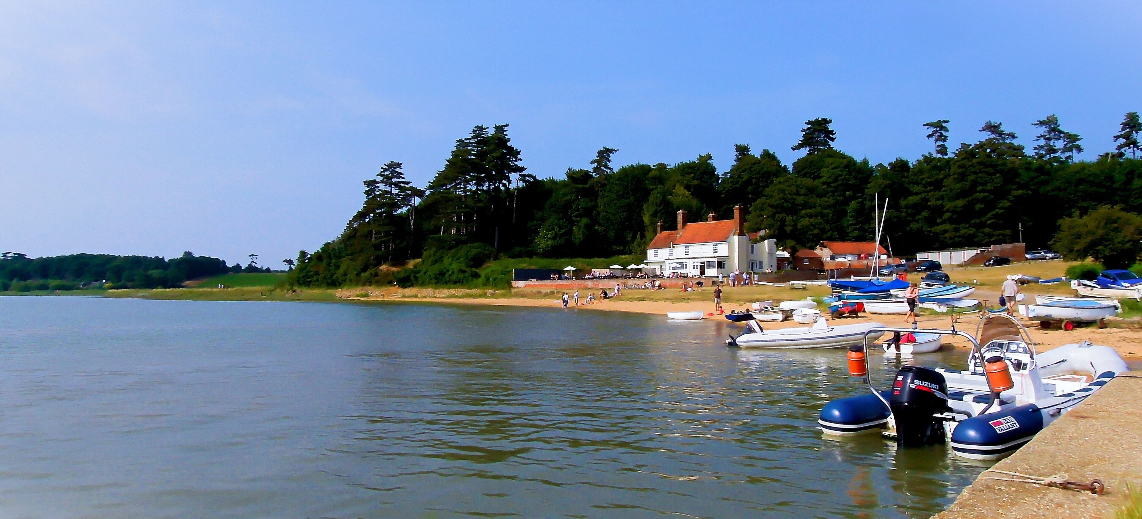 Ramsholt Quay , River Deben , Suffolk - July 2013