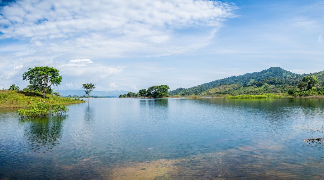 Panoramic view of Barinas dam. Barinas State, Venezuela