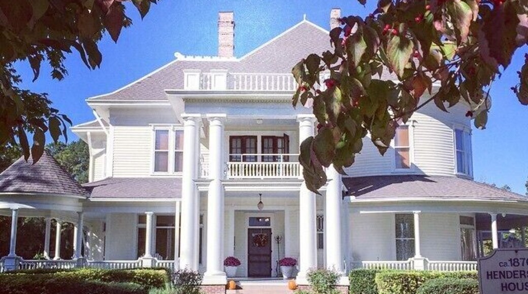 The Captain Henderson House Bed and Breakfast. Its located in Arkadelphia on the Arkansas Tech University Campus. It was beautiful place to stay.