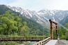 上高地 穂高連邦をハイキング。 入口の河童橋、大自然の中に。