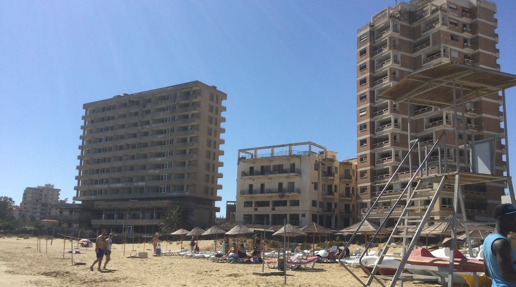 The deserted ghost town right next to the beach Famagusta, Cyprus.