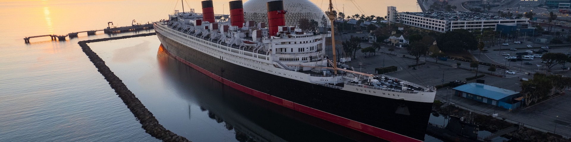Queen Mary at Sunrise 1, Long Beach, CA November 2022