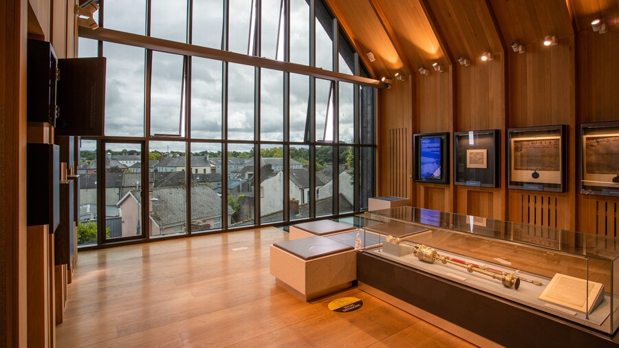 St. Mary’s Medieval Mile Museum featuring interior views