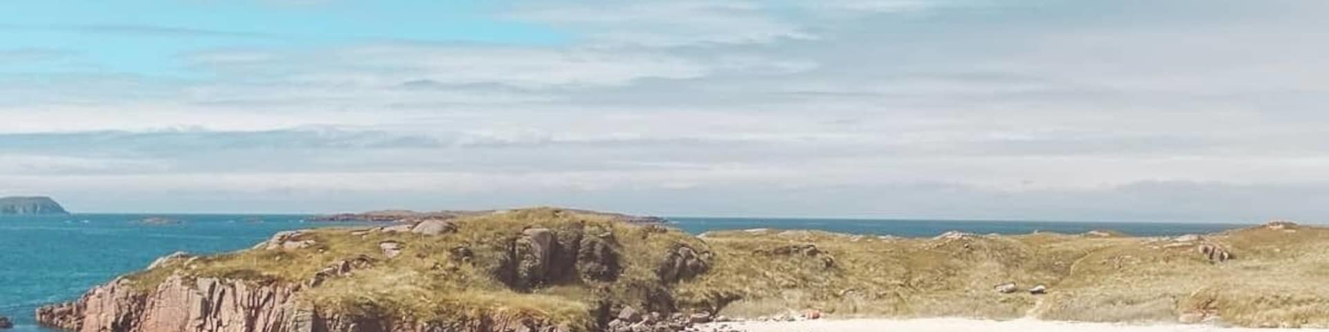 Best stop during a summer road trip in Donegal. 
To reach this beach, drive past the airport, turn left at the sign for "Trà" and then left again from the northern edge of Carnboy Lough. The beach is just south of the small pier.
#donegal #ireland #roadtrip #beach