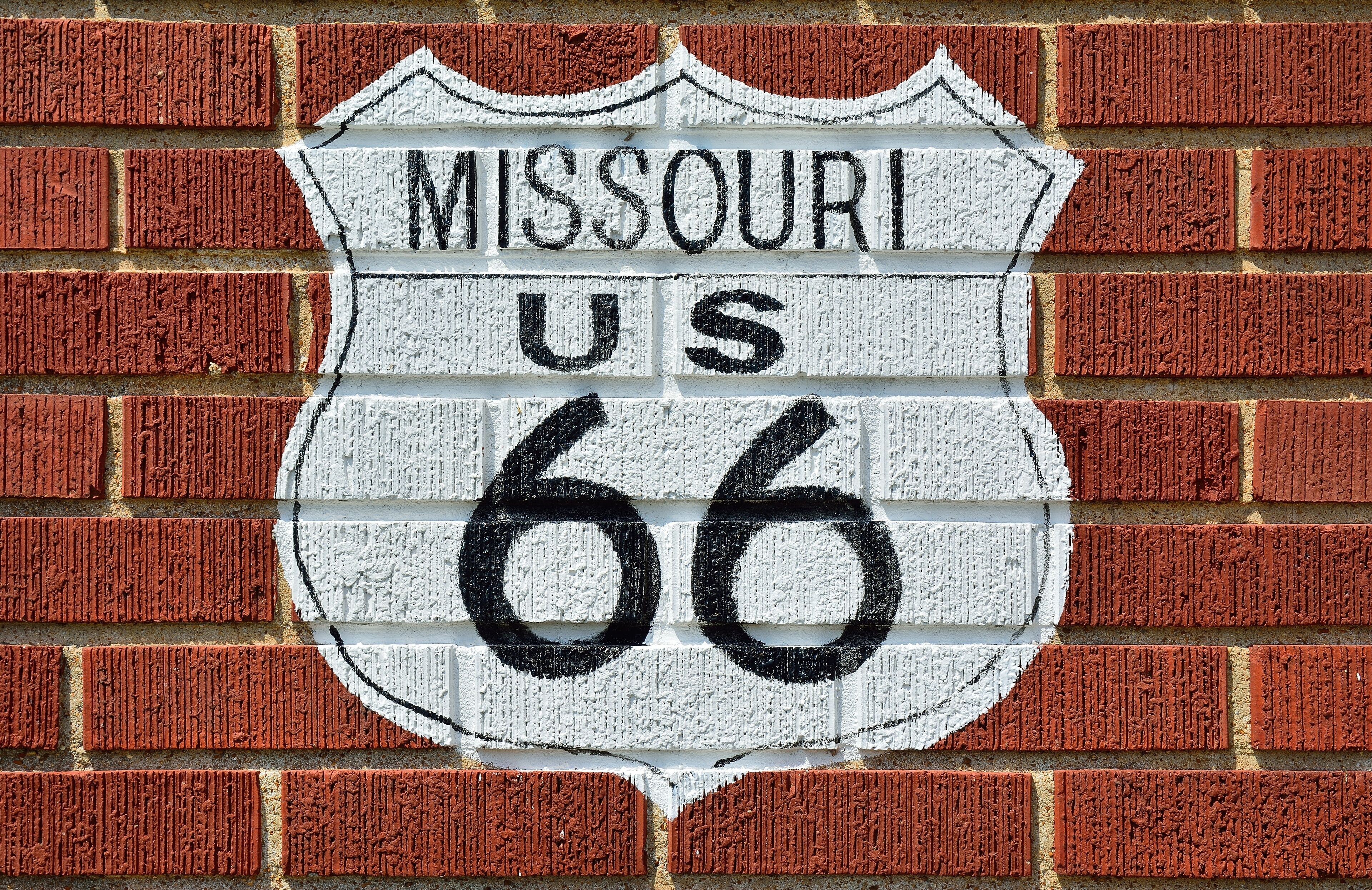 Historic Route 66 sign.