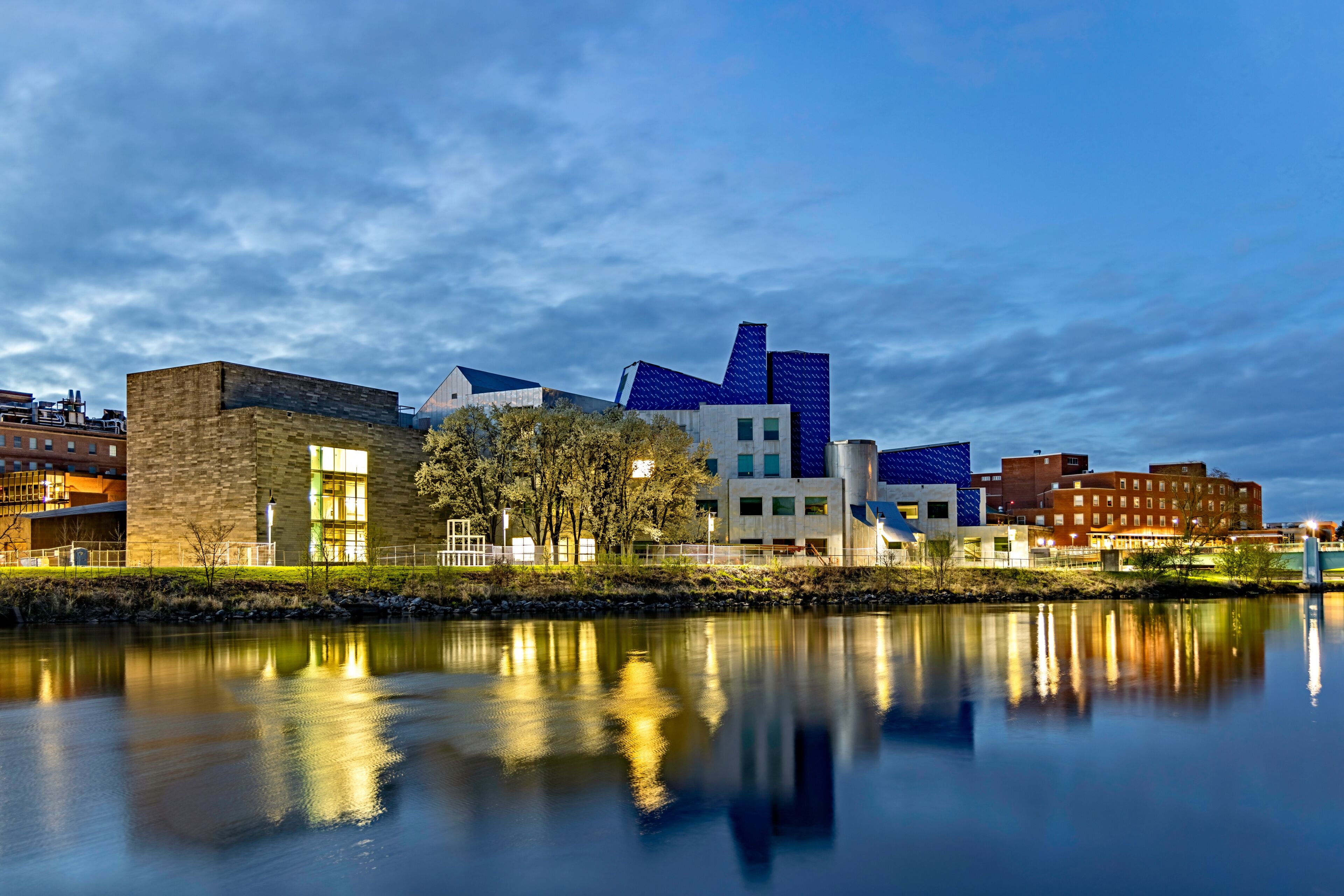 Iowa City Sunrise Reflections in the Iowa River