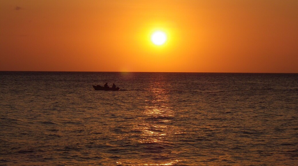 Sunset on Curaçao.